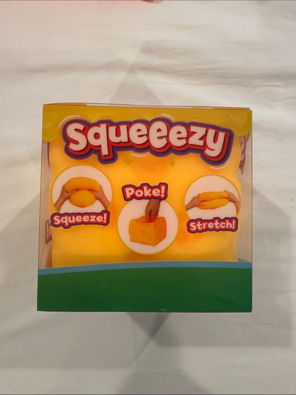 Sunny day squeeezy cheese squishy viral cheese toy